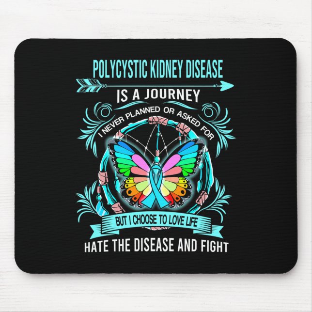 Mousepad Doença Renal Policial É Uma Viagem Que Nunca Pla (Frente)
