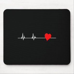 Mousepad Doenças do coração Sensibilização Mulheres com bat