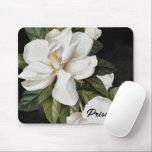 Mousepad Doenças do sistema nervoso<br><div class="desc">O mouse preto e branco da Magnolia personaliza um nome ou mensagem. Design do Partido Cava.</div>