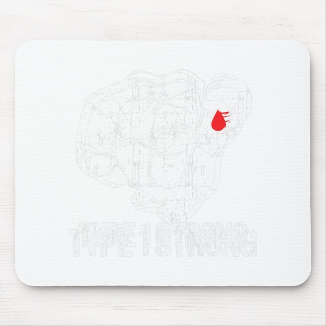 Mousepad Doentes diabéticos Combatem a Consciência Diabetes (Frente)