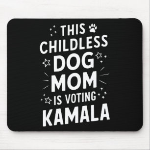 Mousepad Dog Lady Voting Kamala Harris Cachorro Mãe Votar A