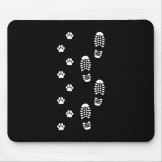 Mousepad Dog Walk Foot Print Dog Walker Dog Walking