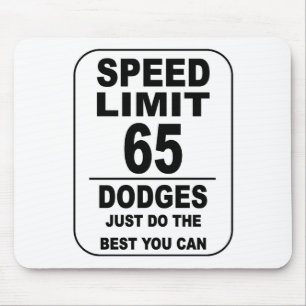 MOUSEPAD DÓGIOS DE LIMITE DE VELOCIDADE