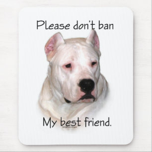 Mousepad Dogo Argentino Anti-BSL
