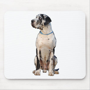Mousepad Dogue Alemão preto e branco