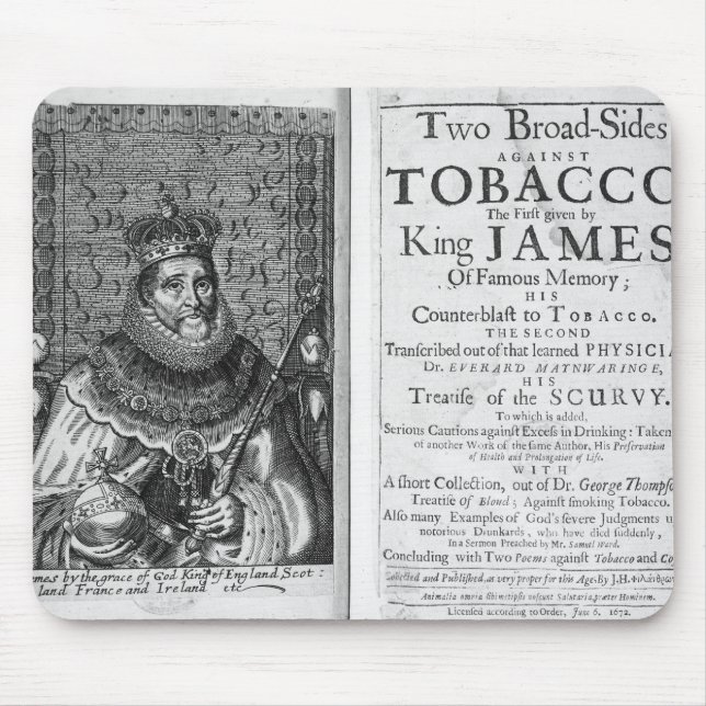 Mousepad 'Dois bordos contra o tabaco (Frente)
