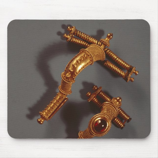 Mousepad Dois broches curvados, de Hassleben, Thuringia (Frente)