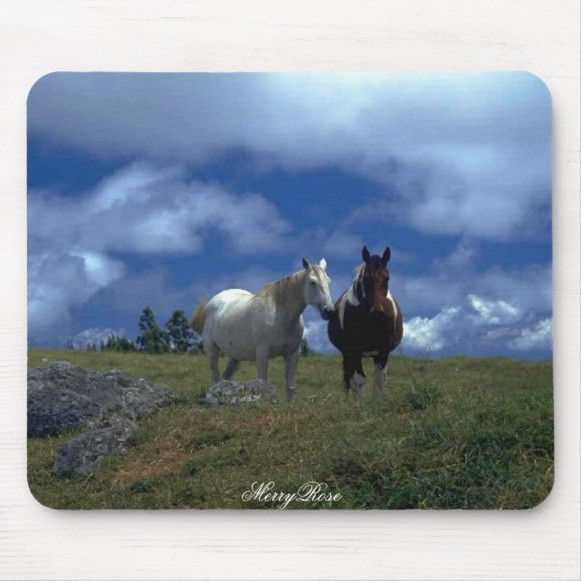 Mousepad Dois cavalos bonitos (Frente)