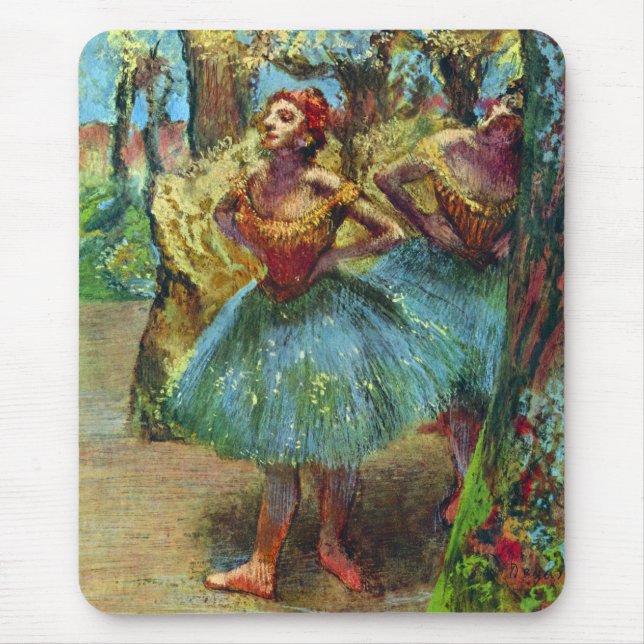 Mousepad Dois Dançarinos de Edgar Degas, Arte de Balé Antig (Frente)