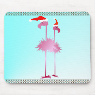 Mousepad Dois flamingos do Natal