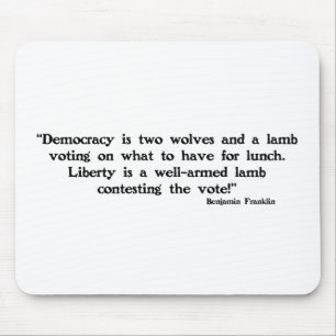 Mousepad Dois lobos e um cordeiro