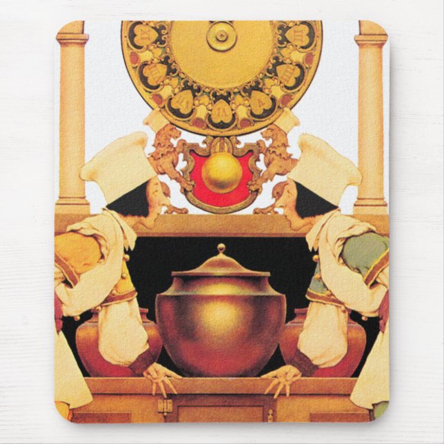 Mousepad Dois pasteleiros - Maxfield Parrish (Frente)