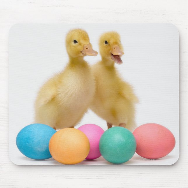 Mousepad Dois patos com ovos de Páscoa (Frente)