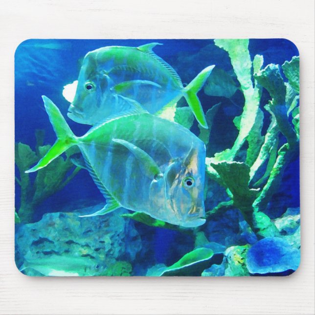 Mousepad Dois Peixes Azuis (Frente)