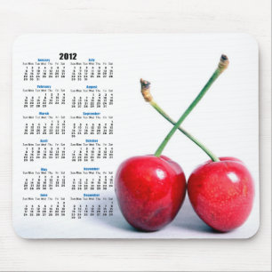Mousepad Dois Red Cherries Foto do Calendar Mousemat 2012