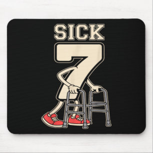 Mousepad Dois Sete Meme 67 Engraçado Doente 7 Sete Com Um C