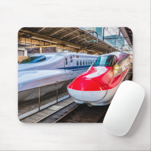 Mousepad Dois Shinkansen na Estação de Tóquio