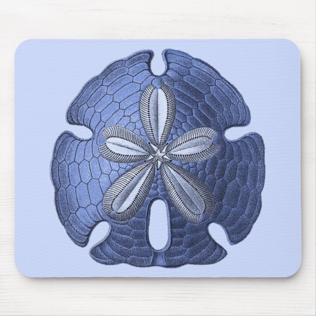 Mousepad Dólar de areia azul (Frente)