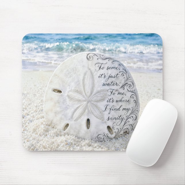 Mousepad Dólar de Areia com Citação Inspiradora (Com mouse)