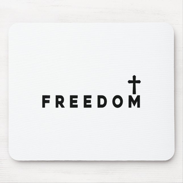 Mousepad Dom Christian Cross Patriotic  (Frente)