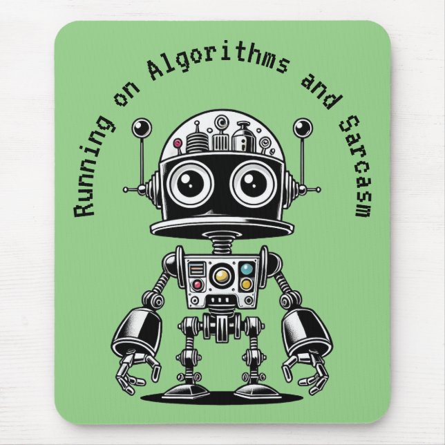 Mousepad Dome Head Robot - Executando em Algoritmos e Sarca (Frente)