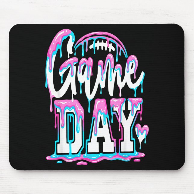 Mousepad Domingo Jogo Dia Futebol Americano Funday Fãs Temp (Frente)