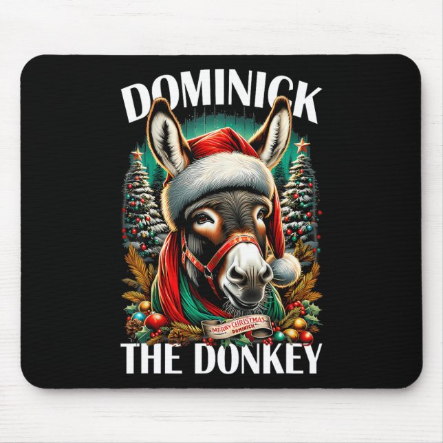 Mousepad Dominick The Donkey Engraçado Cristo Italiano De N (Frente)