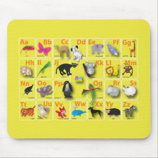 Mousepad Domínio animal em meu ABC