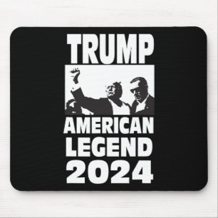 Mousepad Don Trump 2024 À prova de balas Nunca se renda Len