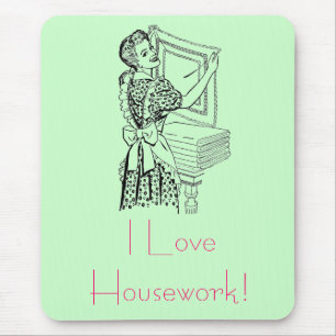 Mousepad Dona de casa alegre