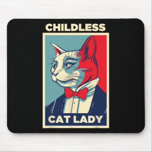 Mousepad Dona de Gato sem Filhos 2024 Gata Engraçada Mãe Mu