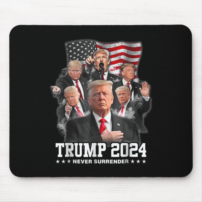 Mousepad Donald J Trump 2024 Nunca Rende 1 (Frente)