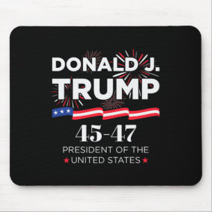 Mousepad Donald J. Trump 45 47 Presidente Dia de Inauguraçã