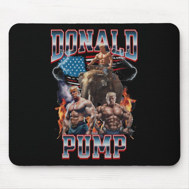 Mousepad Donald Pump Trump Gym Cobrir (Frente)