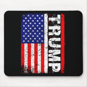 Mousepad Donald Trump 2020 Vintage Usa Flag T Shirts