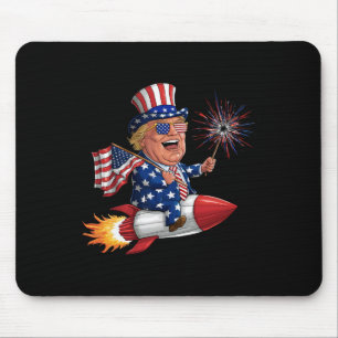 Mousepad Donald Trump 2024 Happy 4 De Julho Trump American