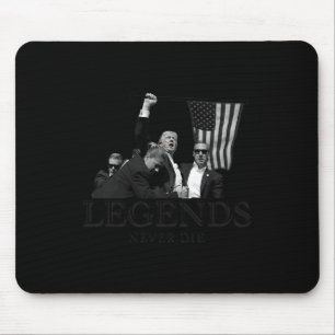 Mousepad Donald Trump 2024 Lendas Nunca Morrem Patriótica D