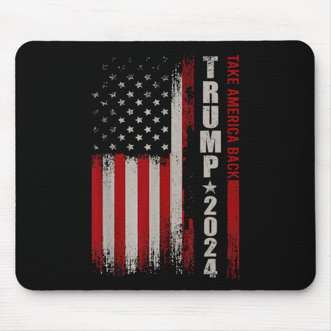 Mousepad Donald Trump 2024 Leve a América Ck Bandeira Ameri (Frente)