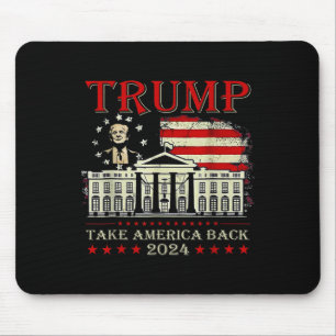 Mousepad Donald Trump 2024 toma a bandeira americana