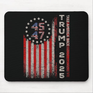 Mousepad Donald Trump 2025 Pega a bandeira americana