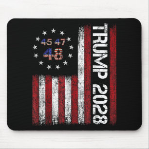 Mousepad Donald Trump 2028 Trump 45 47 48º Presidente Ameri
