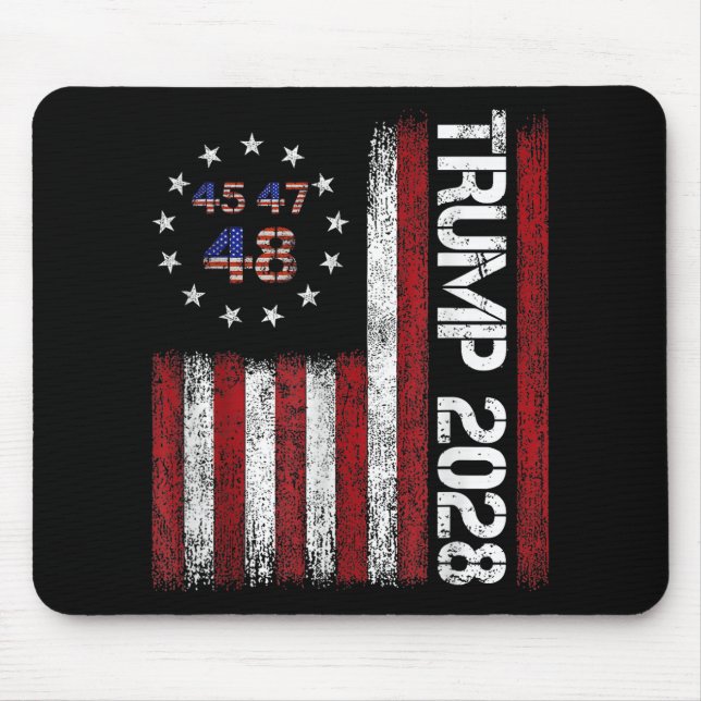 Mousepad Donald Trump 2028 Trump 45 47 48º Presidente Ameri (Frente)