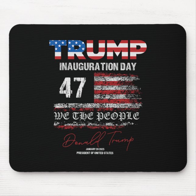 Mousepad Donald Trump 47.º Presidente 2025 Inauguração dos  (Frente)