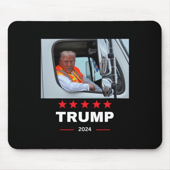 Mousepad Donald Trump Corre No Caminhão De Lixo (Frente)