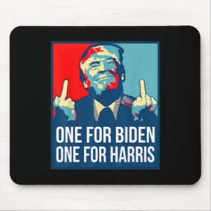 Mousepad Donald Trump Dedo Médio Biden Harris América Re