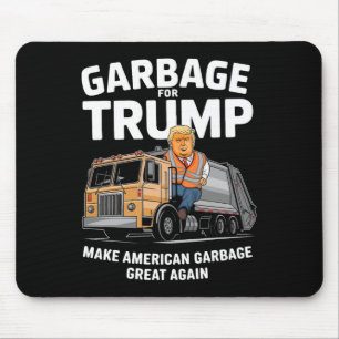 Mousepad Donald Trump Dirige No Caminhão De Lixo 2024