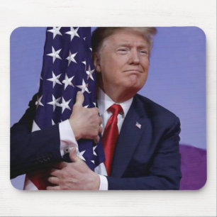 Mousepad Donald Trump e a Bandeira dos EUA