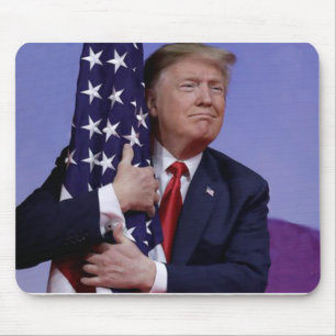 Mousepad Donald Trump e o Flag