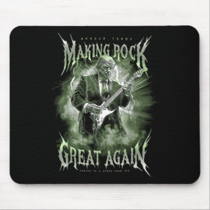 Mousepad Donald Trump Fazer Rock Music Excelente Novamente