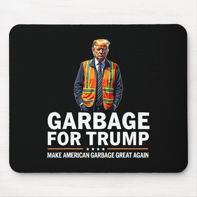Mousepad Donald Trump Garbage Orange Vest de Segurança Refl (Frente)